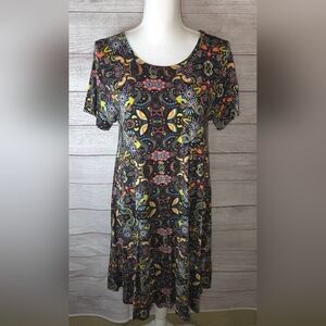 LuLaRoe Carly Short Sleeve Hi-low Dress Size Small